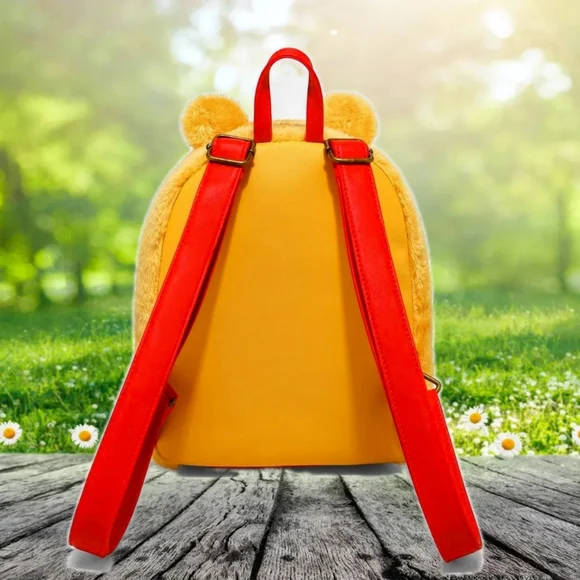 Loungefly Disney Winnie the Pooh Plush Mini Backpack, Tumbler, Wallet & Charm - Picture 5 of 16